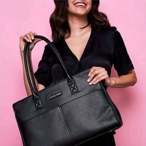 MARY KAY TRAVEL TOTE LARGE BLACK PURSE STARTER KIT CONSULTANT BAG/CASE